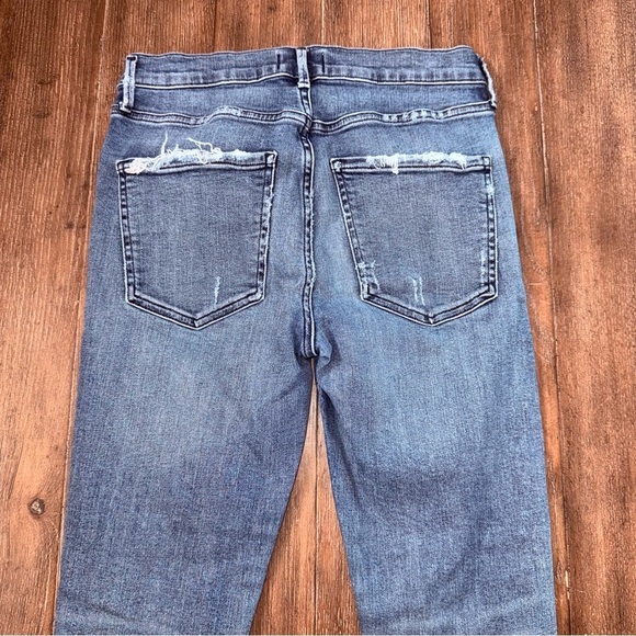 AGOLDE Harper Skinny Jean Mid Rise Torn Ripped Distressed - Picture 6 of 8